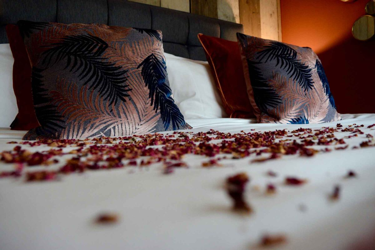 luxury bedroom at one of the most romantic hotels in the UK
